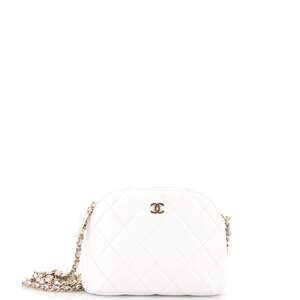 Chanel Cc Dome Zip Clutch With Chain #248020C40B